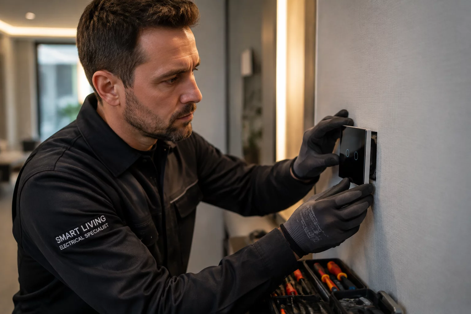 On-site smart home electrical installation